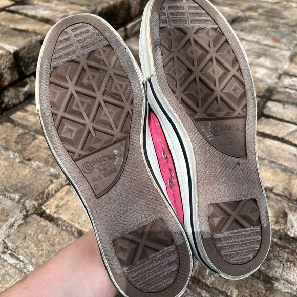 Converse Chuck Taylor All Star Pink Low Top Canvas Sneakers Mens 6 Womens 8 - Picture 8 of 11